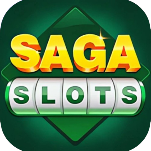 Saga Slots app showcasing casino games and cash rewards